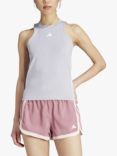 adidas Aero.RDY Train Essentials Regular 3-Stripes Tank Top, Glory Grey/White