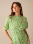 Ro&Zo Petite Ditsy Print Midi Dress, Green