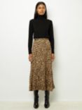 Gerard Darel Constance Leopard Print Skirt, Multi