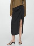 Mango Desert Wrap Slit Midi Skirt
