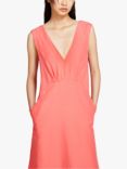 SISLEY Sleeveless Linen Blend Maxi Dress, Coral