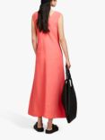 SISLEY Sleeveless Linen Blend Maxi Dress, Coral