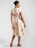 Hobbs Petite Tia Floral Dress, Cream/Multi