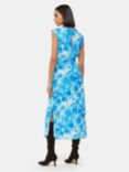 Whistles Sprayed Flowers Dress, Blue/Multi