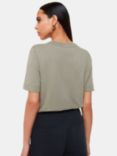 Whistles Rosa Double Trim T-Shirt, Sage Green