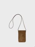 Gerard Darel Ladyphone Small Suede Bag, Tundra