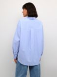 KAFFE Billie Long Sleeve Shirt, Vista Blue Melange