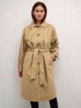 KAFFE Elise Trench Coat, Petrified Oak