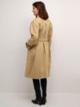 KAFFE Elise Trench Coat, Petrified Oak