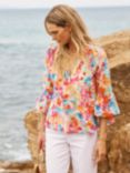 NRBY Ophelia Silk Shirt, Floral Splash