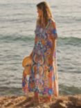 NRBY Coco Silk Midi Dress, Blurred Paisley