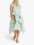 A-VIEW Demi Ruffle Dress, Dusty Mint