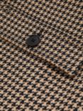 Reiss Lena Houndstooth Mini Skirt, Black/Camel