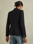Reiss Petite Tally Double Breasted Jacket, Navy
