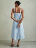 Reiss Clarice Broderie Detail Dress, Blue