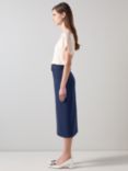 L.K.Bennett Klaudia Belted Skirt, Navy