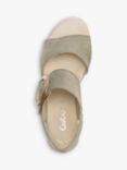 Gabor Yeo Suede Wedge Heel Sandals, Taupe