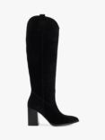 Dune Tavern Suede Pointed Knee High Boots