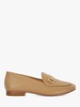 Dune Glair Leather Loafers, Caramel