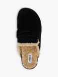 Dune Goldy Suede Shearling Lined Backless Mules