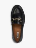 Dune Groundbreaking Leather Chunky Loafers, Black