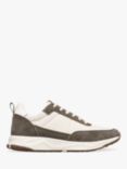 CLAE Owens Leather Blend Trainers, Olive/Off White