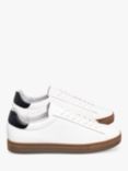 CLAE Bradley Leather Trainers, White/Black