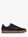 CLAE Deane Leather Trainers, Black/Dark Gum