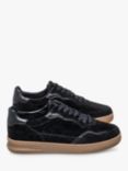 CLAE Haywood Leather Trainers, Black/Dark Gum