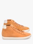 CLAE Bradley Leather Mid-Top Trainers, Wheat