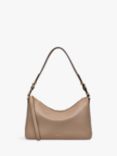 Radley Dukes Place Leather Medium Zip Top Shoulder Bag, Silt