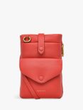 Radley Mallow Street Leather Cross Body Phone Bag, Lava