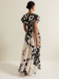 Phase Eight Liana Floral Maxi Dress, Black/Ivory