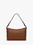 Radley Dukes Place Leather Medium Zip Top Shoulder Bag, Saddle