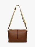 Radley Hillgate Place Medium Leather Zip Top Cross Body Bag, Saddle