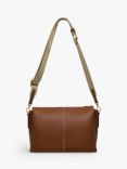 Radley Hillgate Place Medium Leather Zip Top Cross Body Bag, Saddle