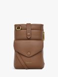 Radley Mallow Street Leather Cross Body Phone Bag, Saddle