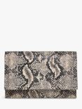 Radley Oak Street Snake Effect Leather Medium Purse, Chalk/Multi