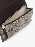 Radley Oak Street Snake Effect Leather Medium Purse, Chalk/Multi