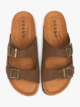 V.GAN Vegan Mango Comfort Footbed Sandals, Brown