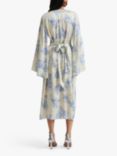 Malina Auden Midi Dress, Cream/Blue