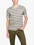 SISLEY Stripe Cotton Blend T-Shirt