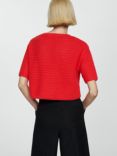 Mango Sant Knit Top, Bright Red