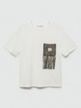 Mango Patxi Crochet T-Shirt, White