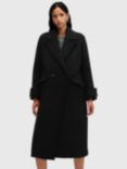 AllSaints Mabel Wool Blend Coat, Black