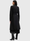 AllSaints Riley Wool Blend Coat, Black