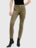 AllSaints Duran Skinny Cargo Jeans, Khaki