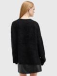 AllSaints Rebel Crew Neck Cashmere Jumper, Black