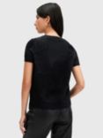 AllSaints Rebel Cashmere T-Shirt, Black