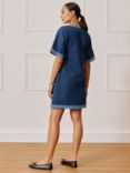 Albaray Contrast Denim Dress, Indigo